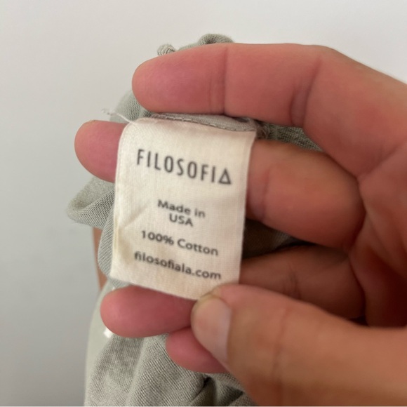 FILOSOFIA Cotton Wide Leg Pants Medium - Picture 5 of 6